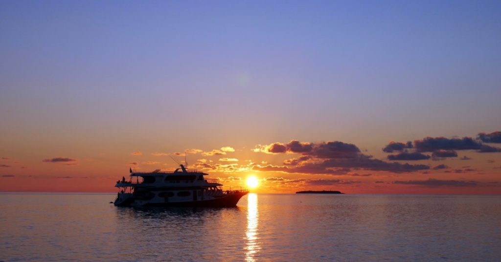 Sunset boat cruise.
