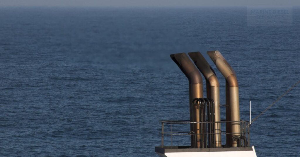 Boat exhaust pipes